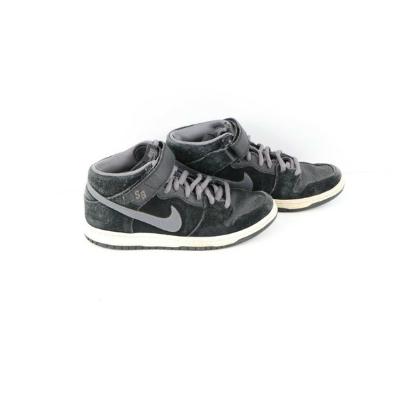 Nike SB Dunk Mid Pro Griptape Leather Skateboard Shoes Sneakers Black main image 6